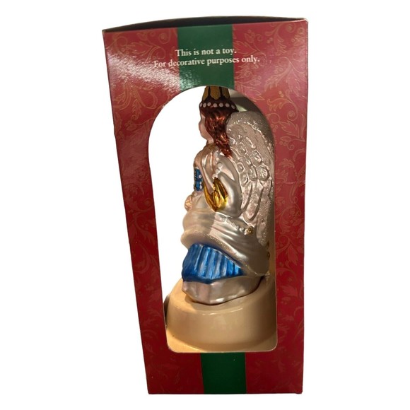 Brass Key Christmas Treasures Hand Crafted Glass Ornament Classic Angels - Picture 2 of 4